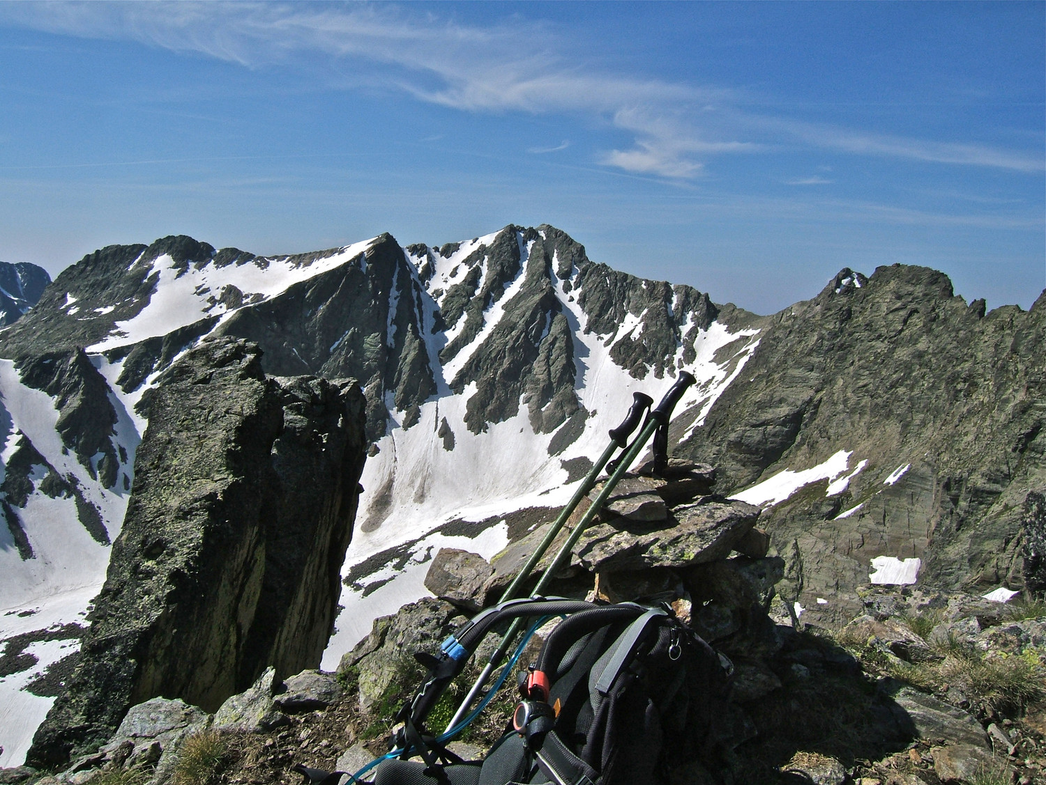 Dente del Vallone et en fond le Ténibre.