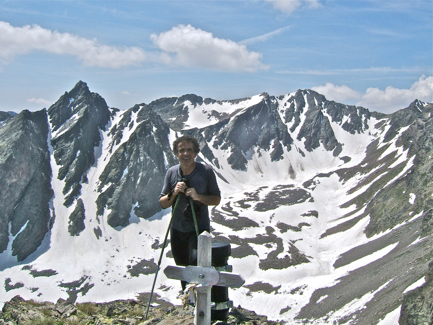 Moi au sommet de Becco Alto del Piz et le Ténibre en fond.