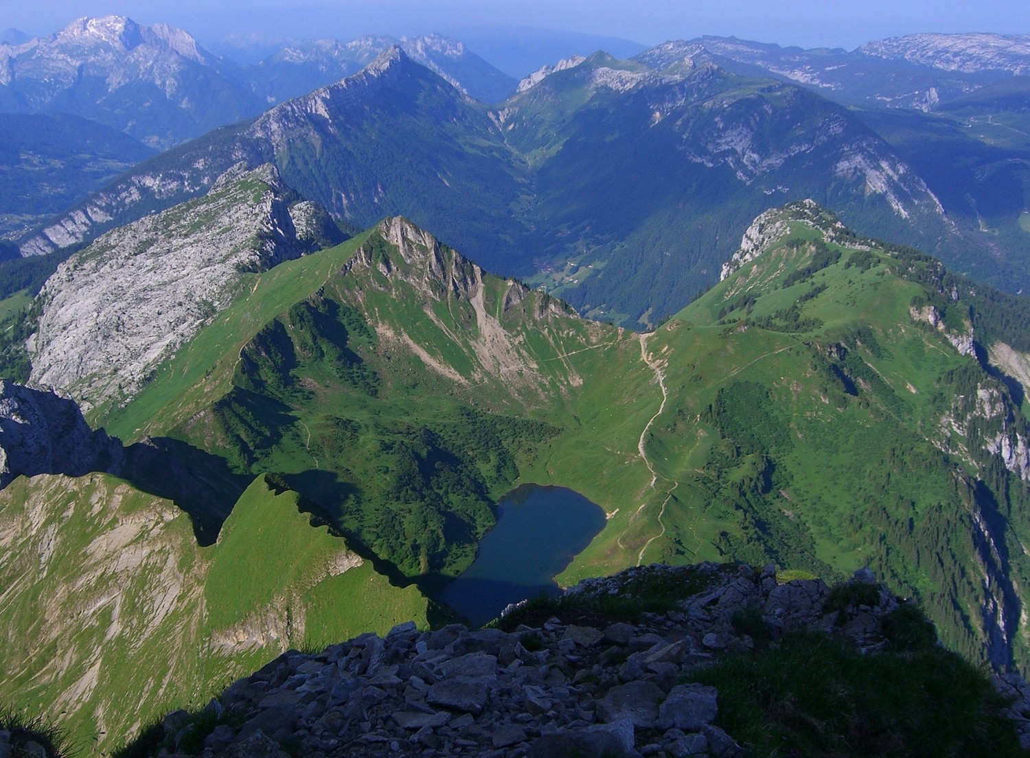Jalouvre/Bargy-lac de Lessy depuis le Jalouvre
