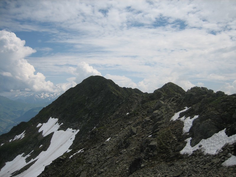 Mirantin (vue depuis le cheminement sur l'arête)