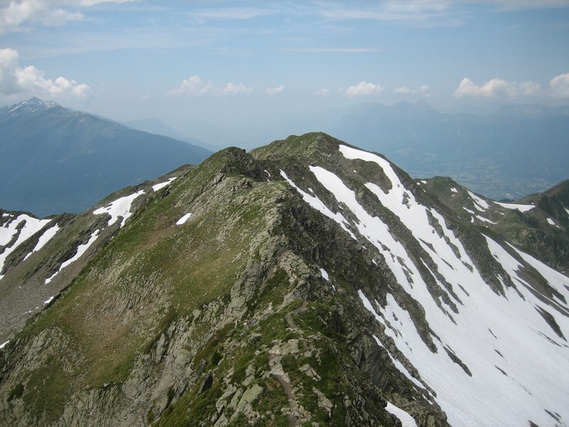 Arête vue depuis le sommet