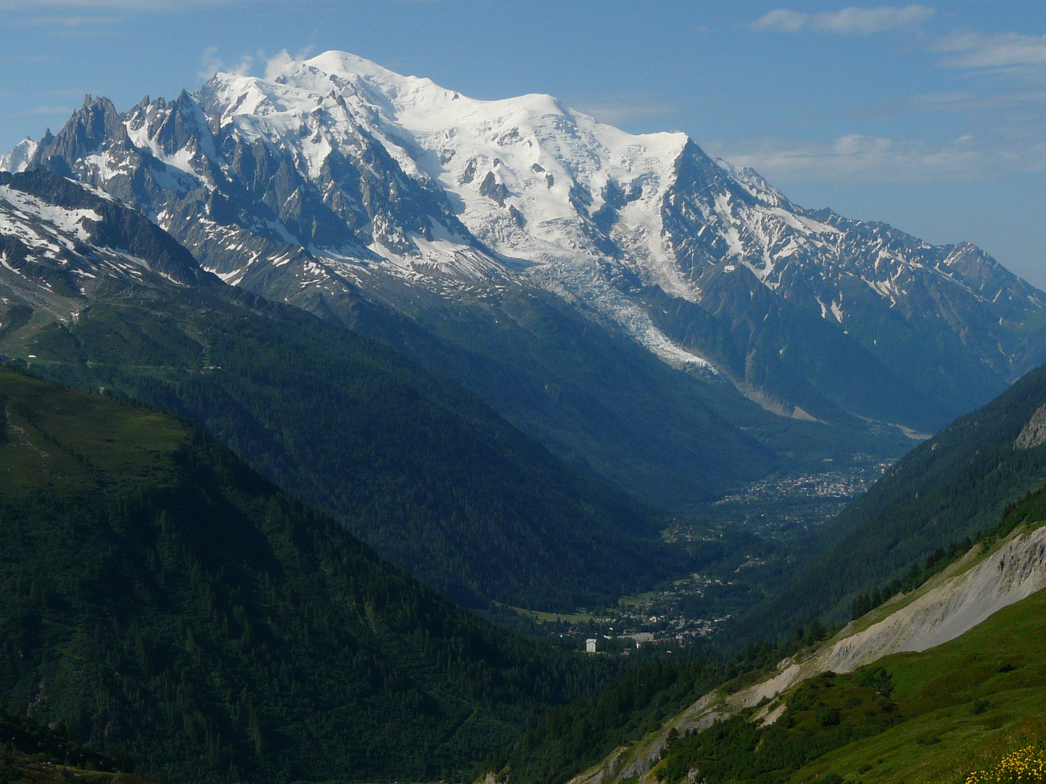 Depuis le col des Posettes la vue reste superbe