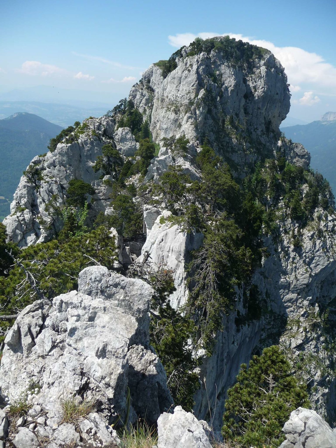 l'enfilade des arêtes