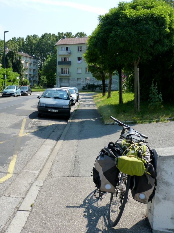 Départ de Grenoble à vélo