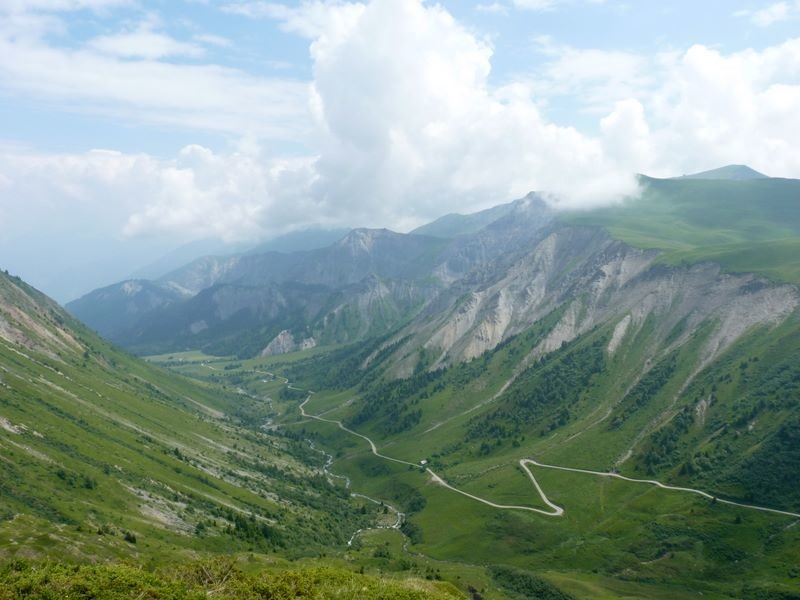 La route du col du Glandon côté Maurienne