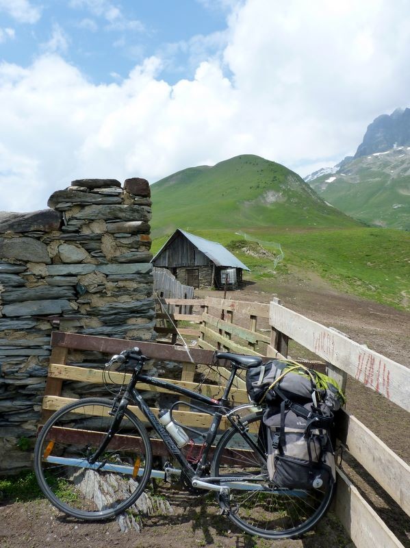 Récupération du vélo au col du Glandon