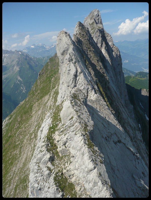 Encore une partie de l'arête depuis la Haute Corde, vue de face
