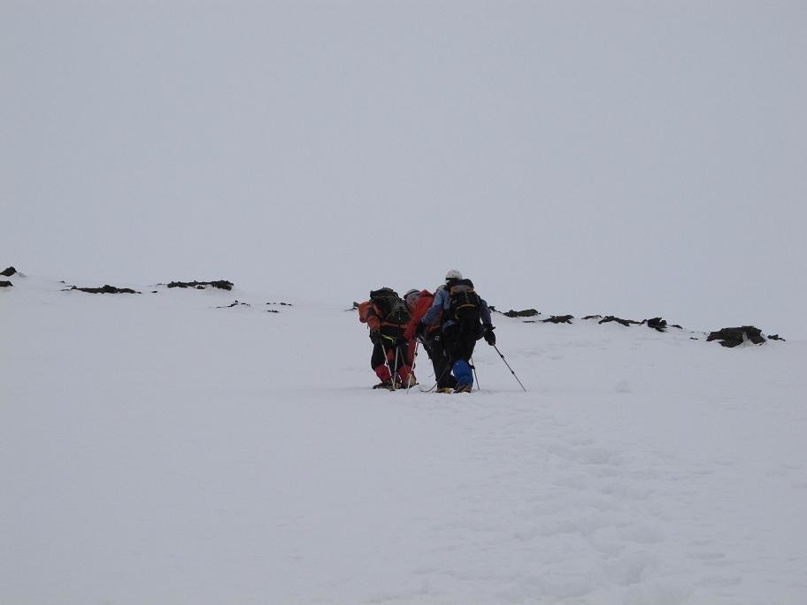 Montée juste sous le sommet