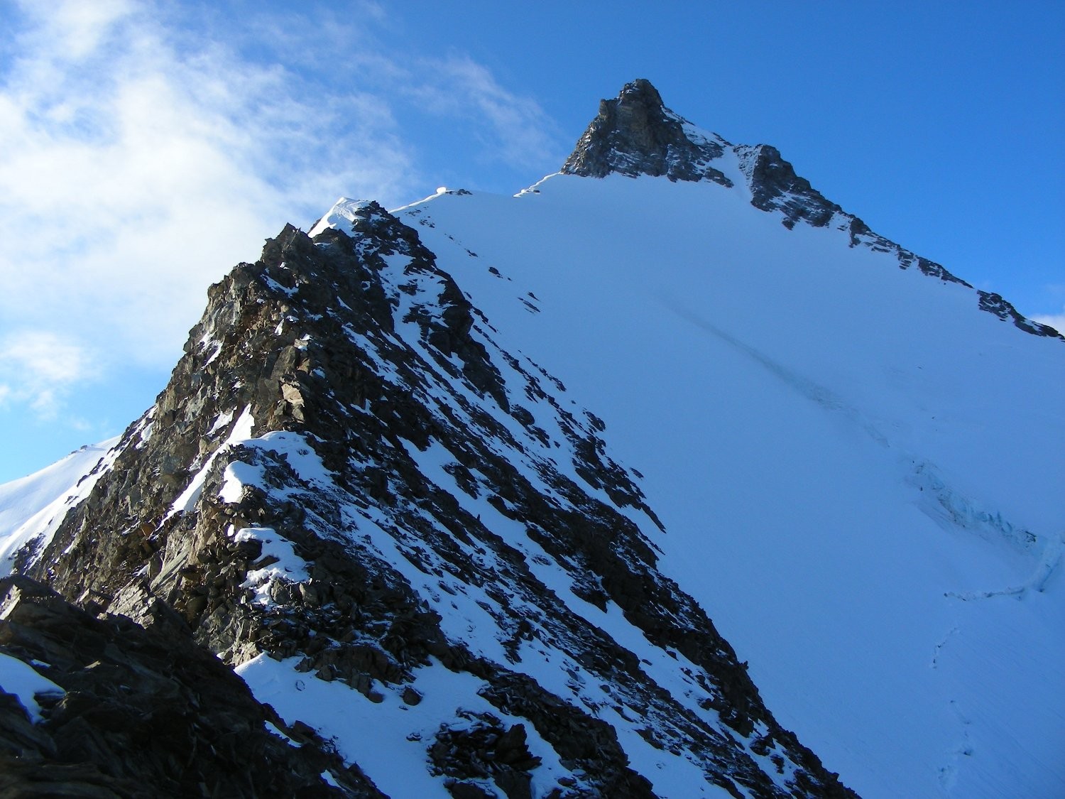 La montée au Hohbärghorn (Nadelgrat)