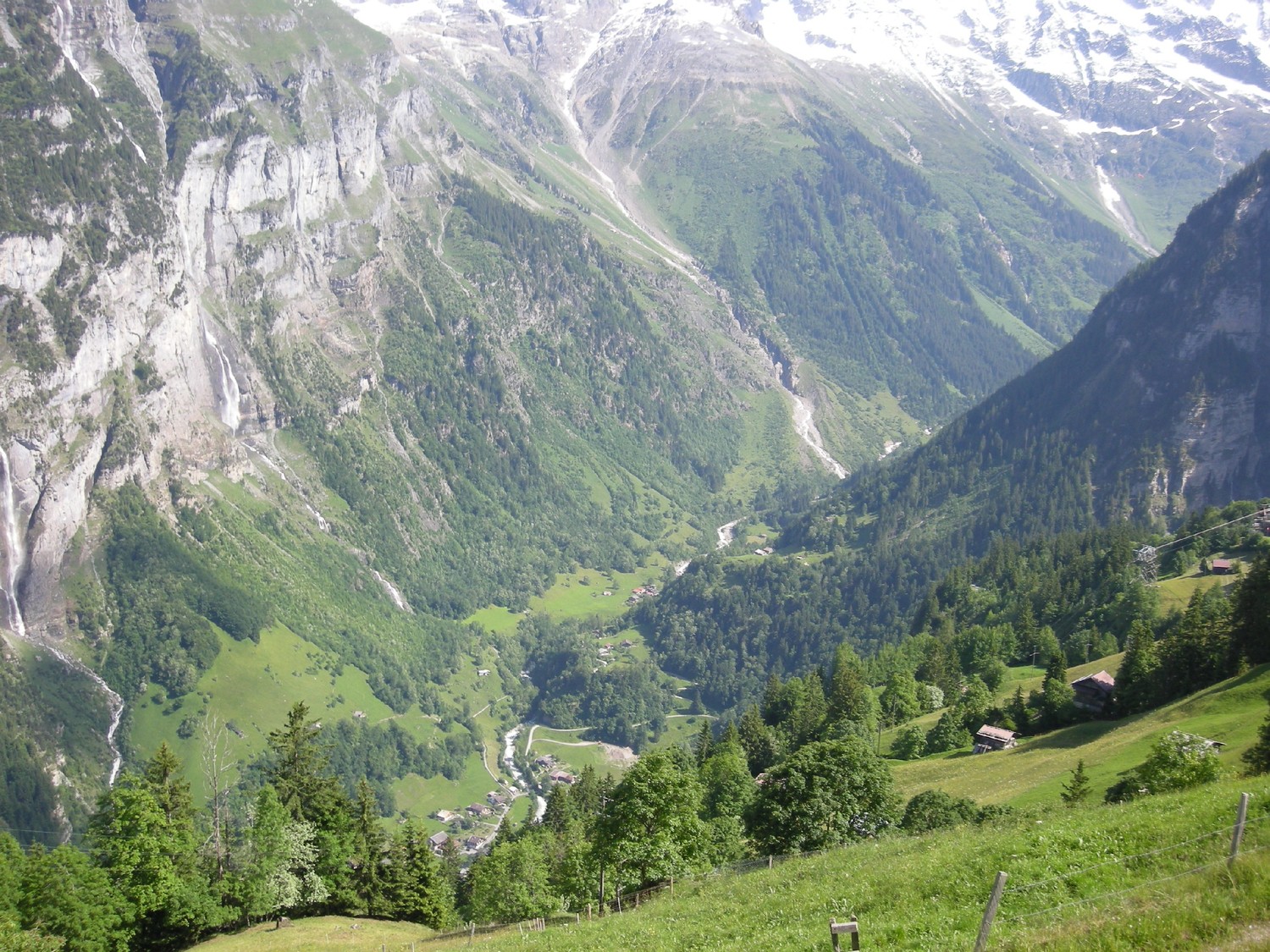 Descente sur Stechelberg depuis Muren