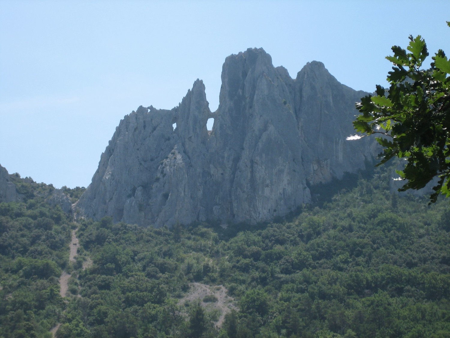 Les Dentelles depuis le Rocher Ecole