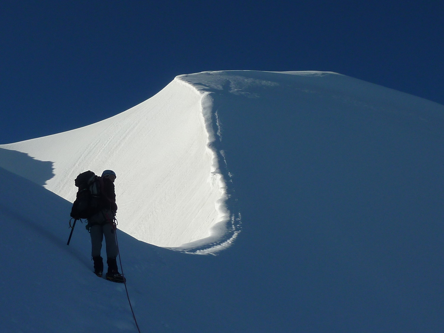 Arête sommitale de l'Aiguille de Tré la Tête