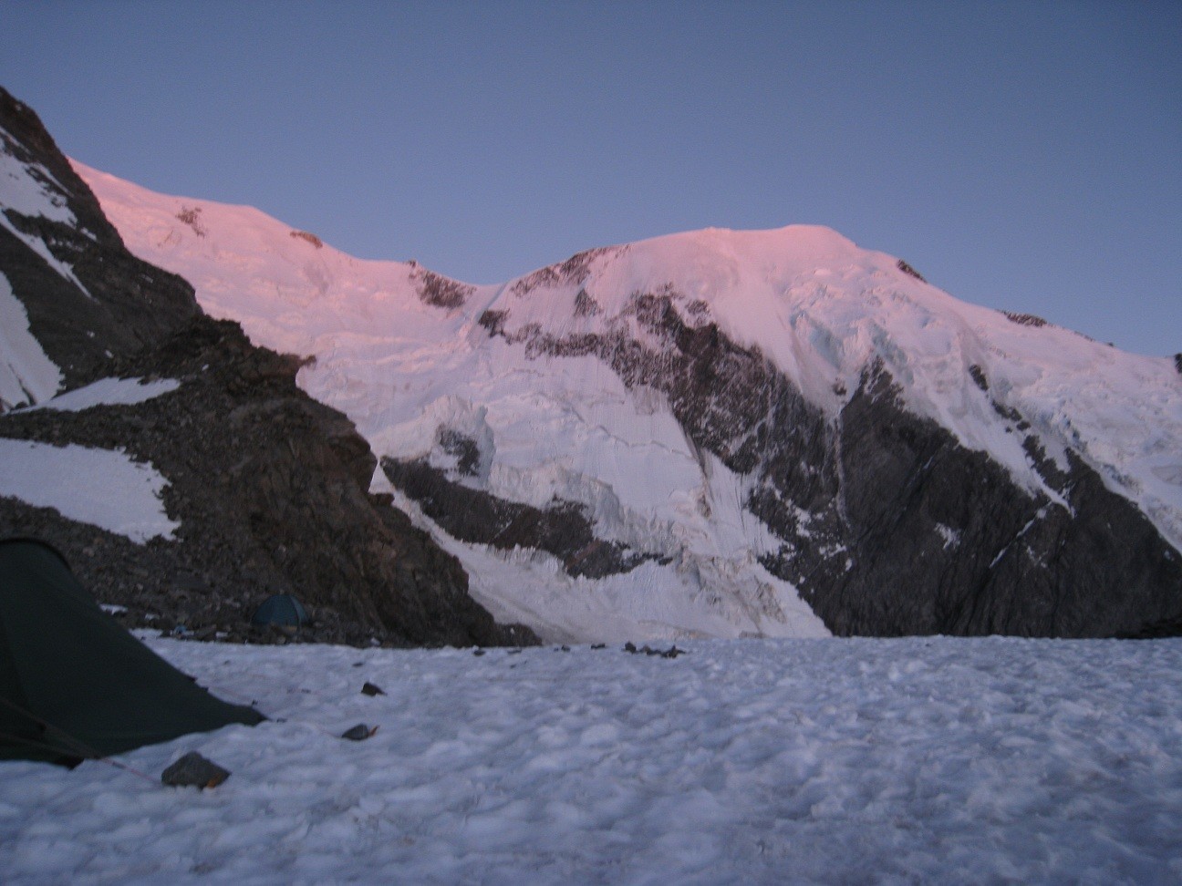 Mt.Blanc - coucher du soleil sur la Bionnassay
