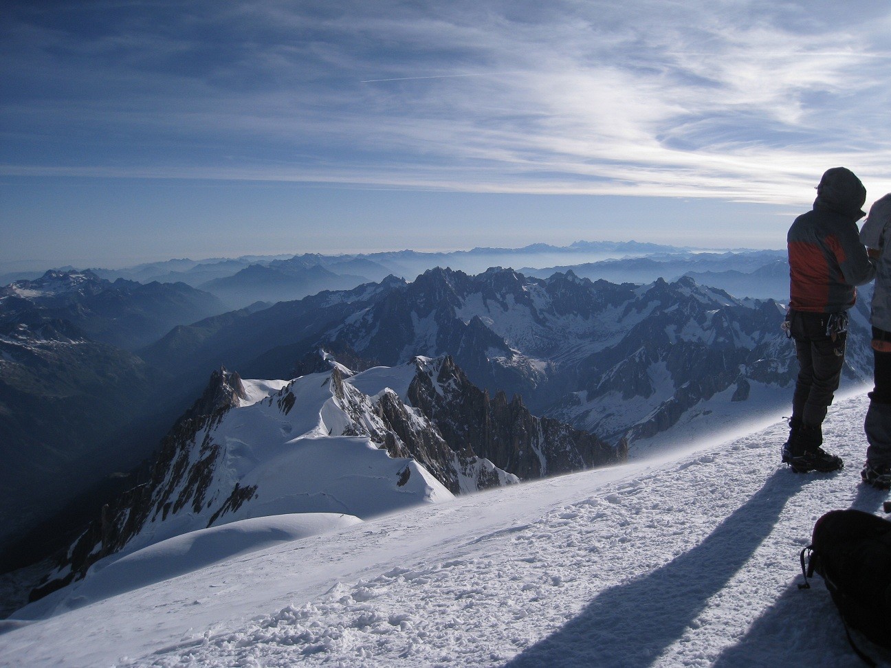 Mt Blanc - vue depuis le sommet