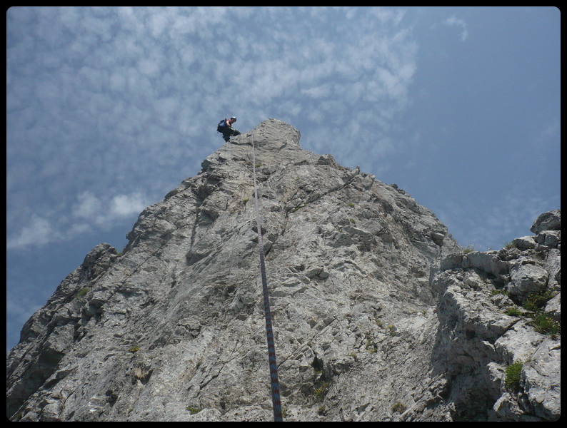 Second grand rappel de pas loin de 25m lui aussi