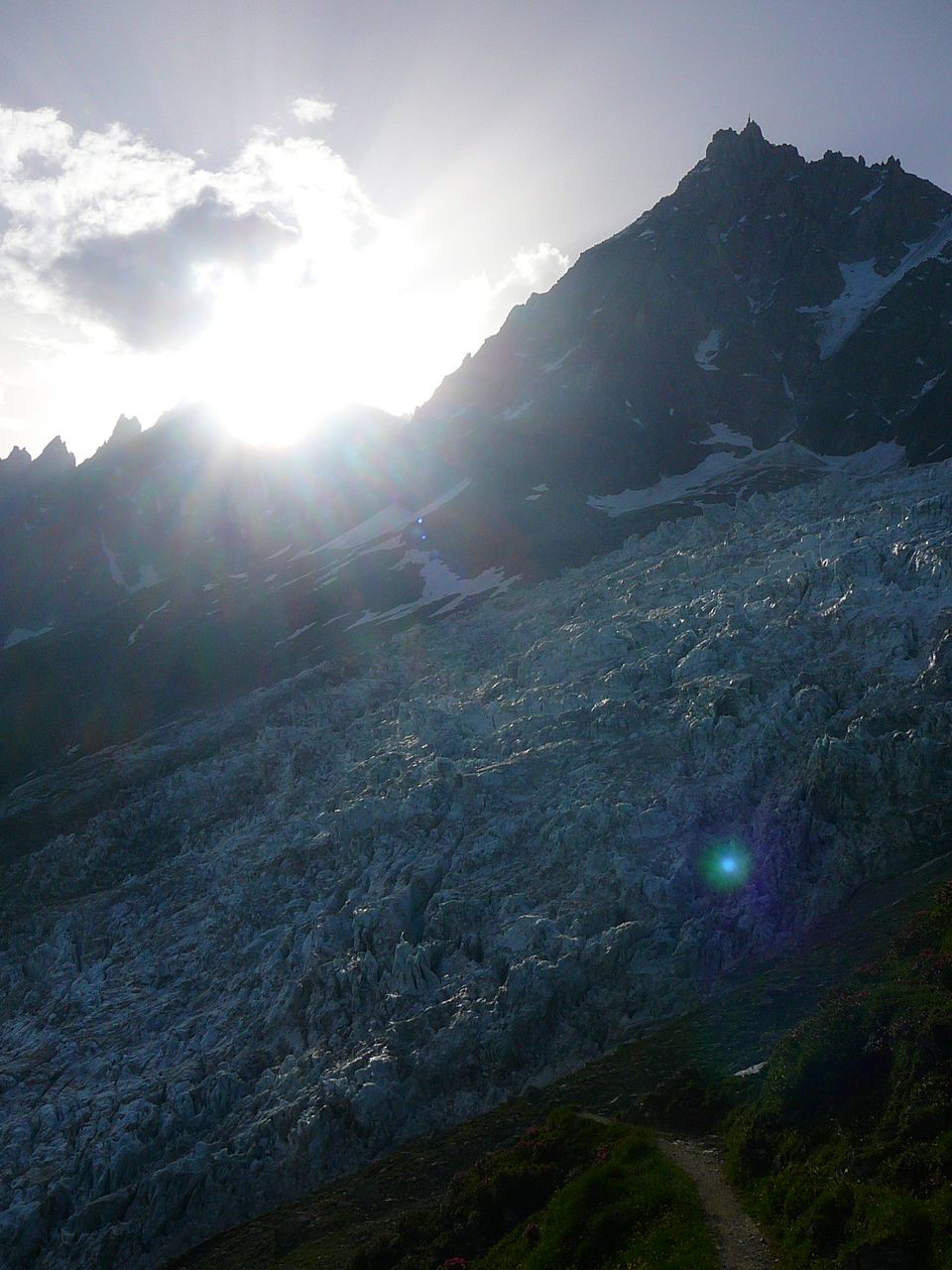 Les Aiguilles de Chamonix depuis le Bec du Corbeau