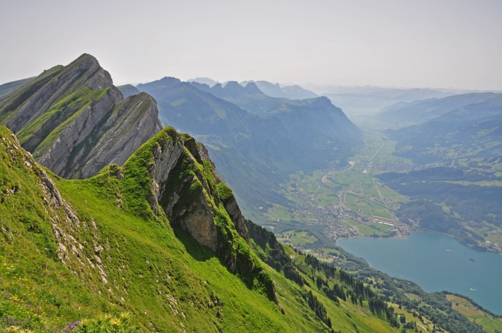 Churfirsten: vue sur Wallenstadt