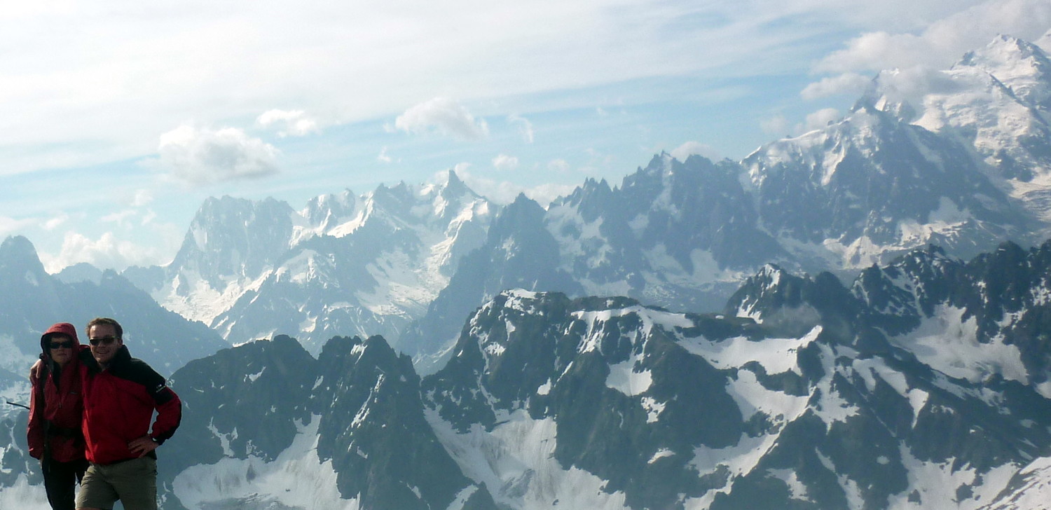 Au sommet du Mt Buet, une vue presque dégagée