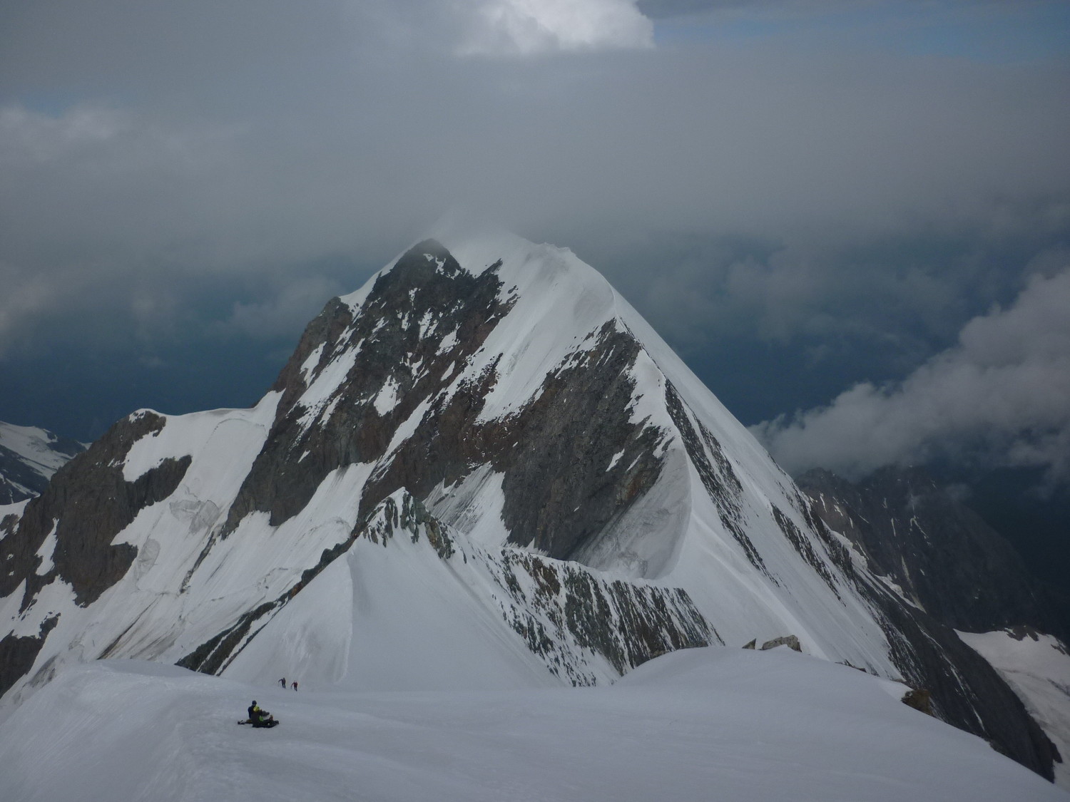 Magnifique parcourt d'arête de Bionnassay au Dôme du Goûter