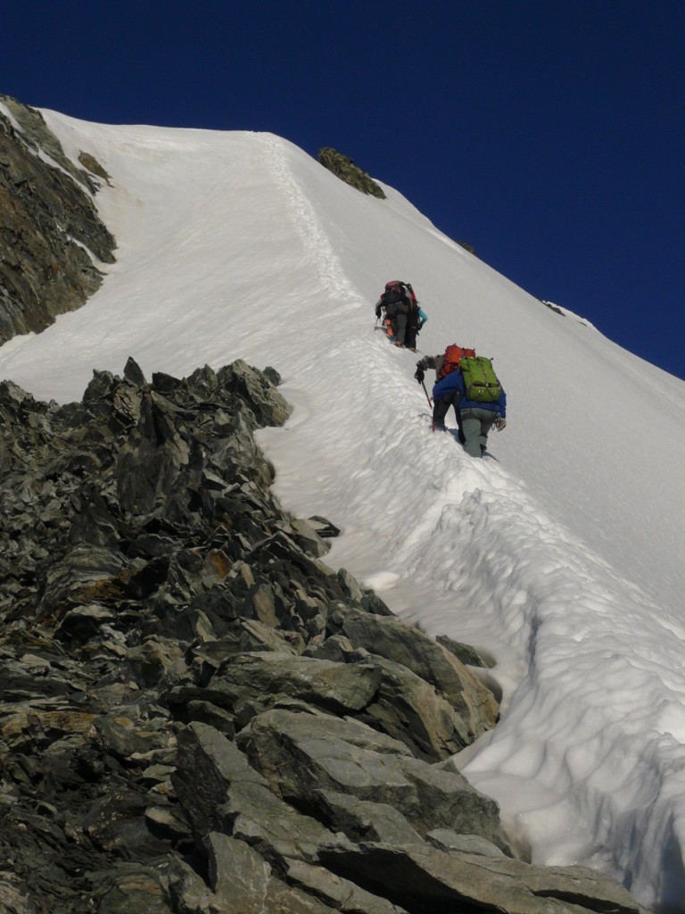 Lenzspitze:sortie