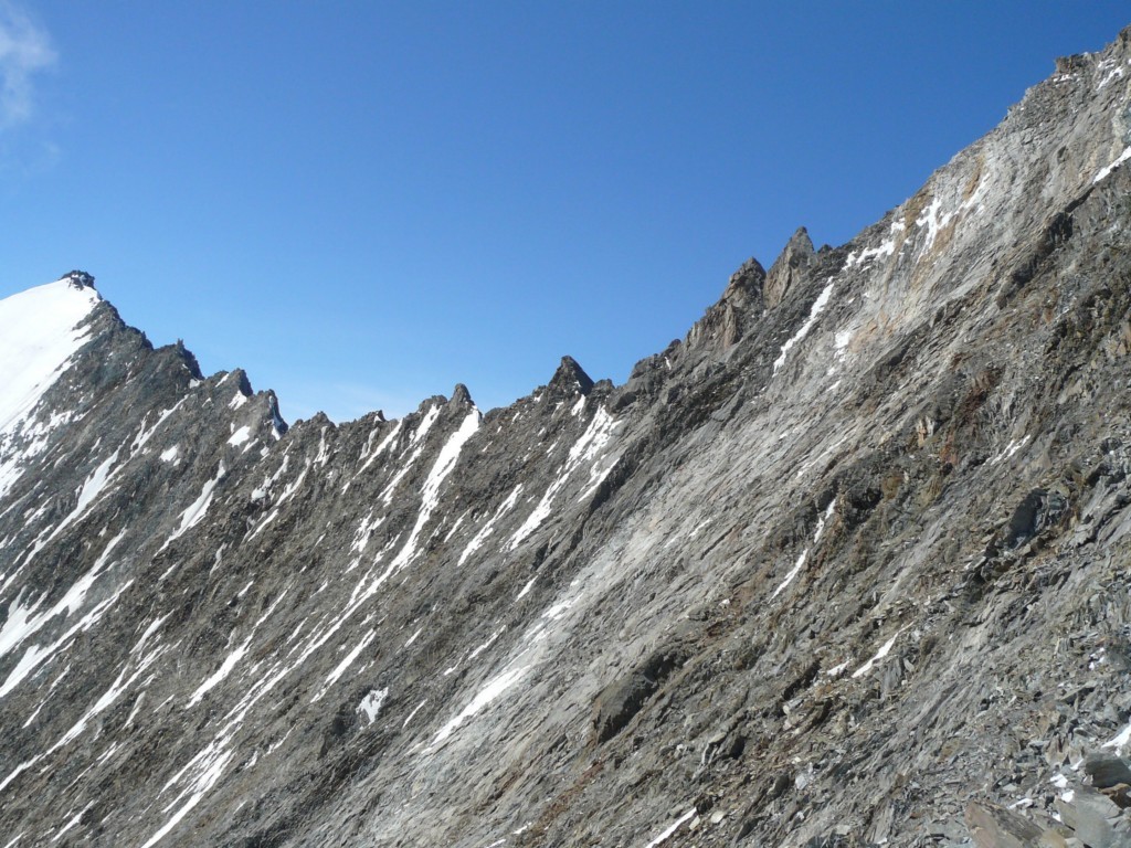 Lenzspitze: que de gendarmes pour le Nadelhorn