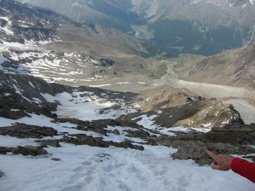 Redescente du Lagginhorn