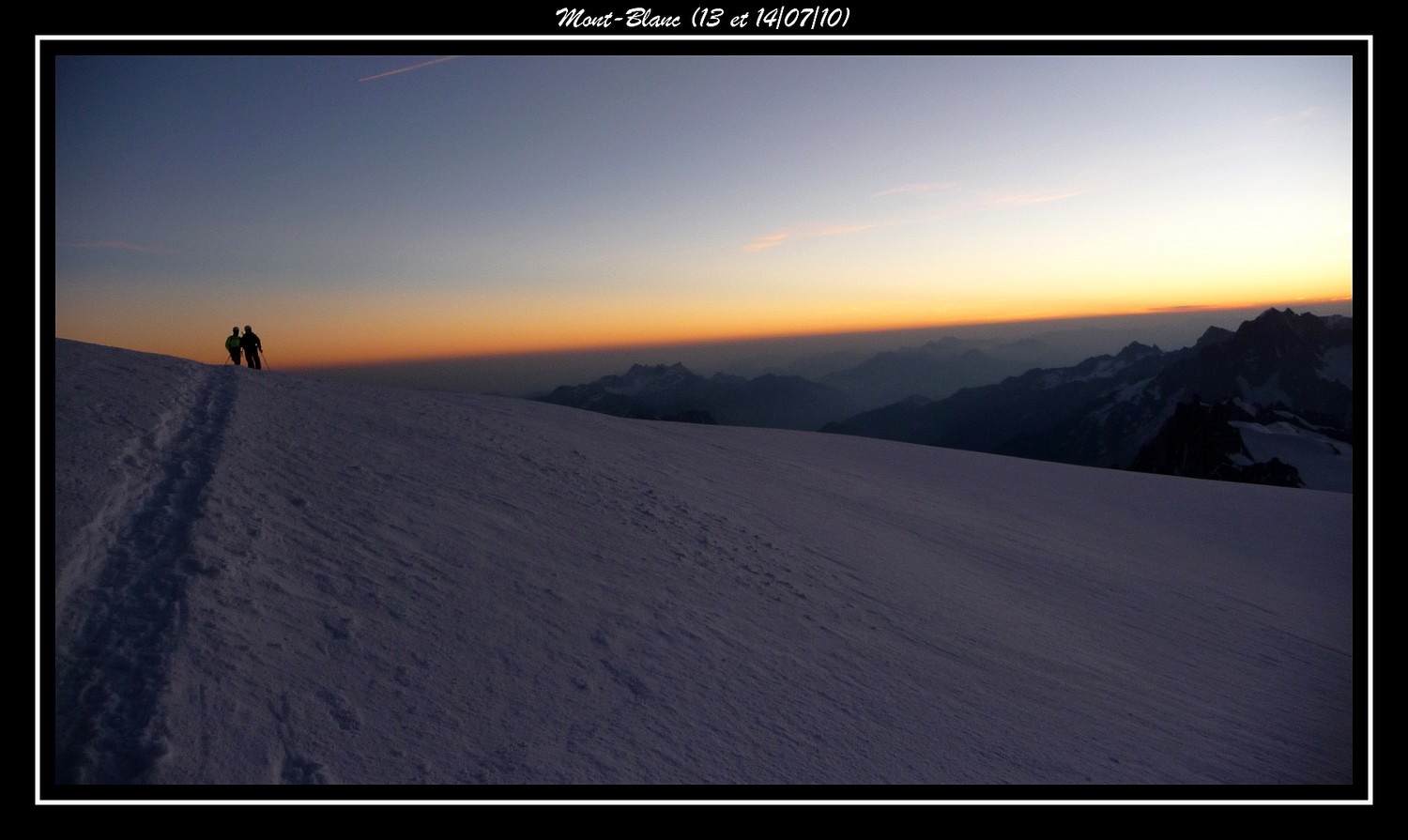 Levé du jours au Dôme du Goûter