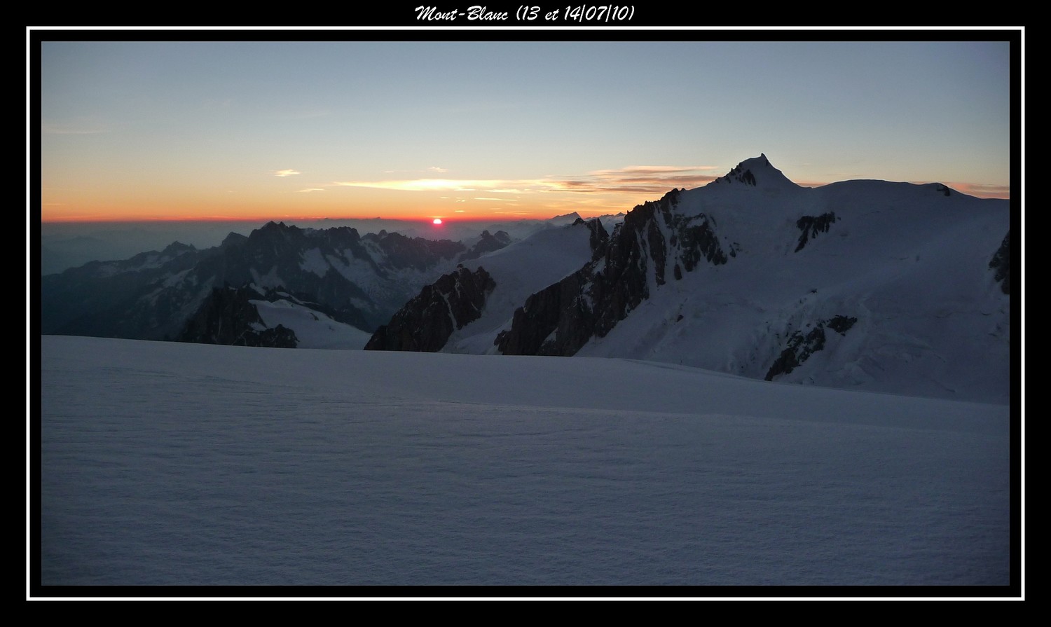 Levé de Soleil - Mont Maudit