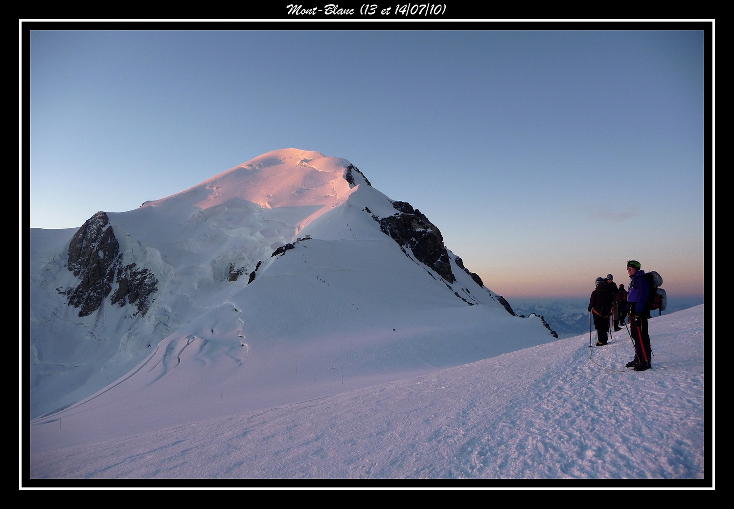 Premiers rayons sur le Mont-Blanc