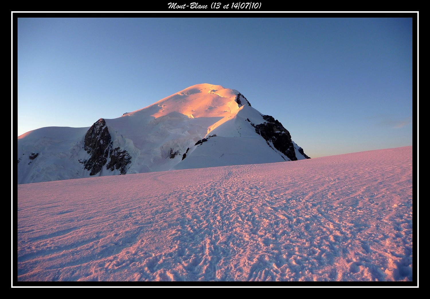 Soleil sur le Mont-Blanc