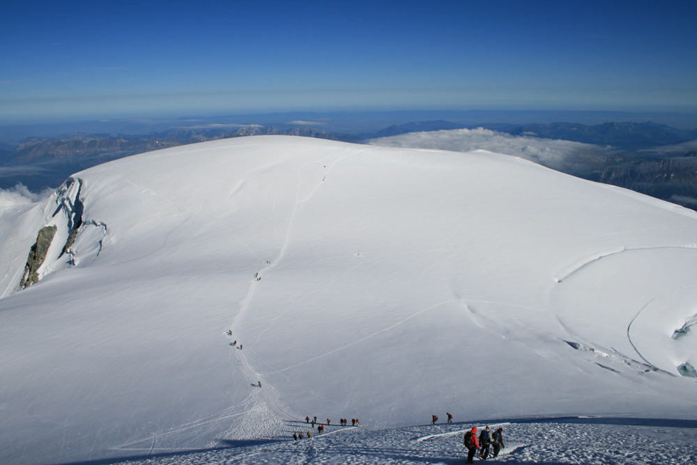 Depuis Valot le dôme du Gouter