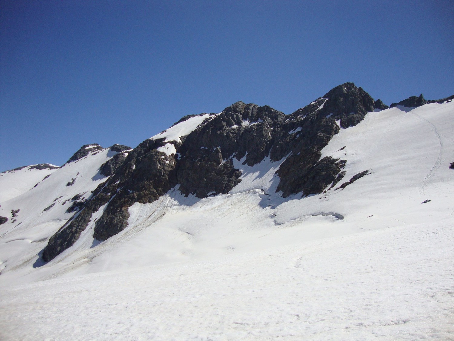 Arêtes du génépy depuis le col sup du génépy