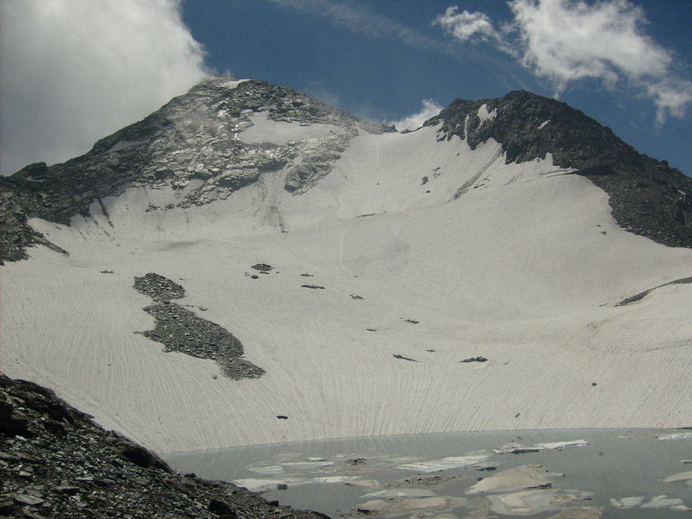Arête de gauche comme de droite ça passe pour rejoindre le point 3328m sur la gauche
