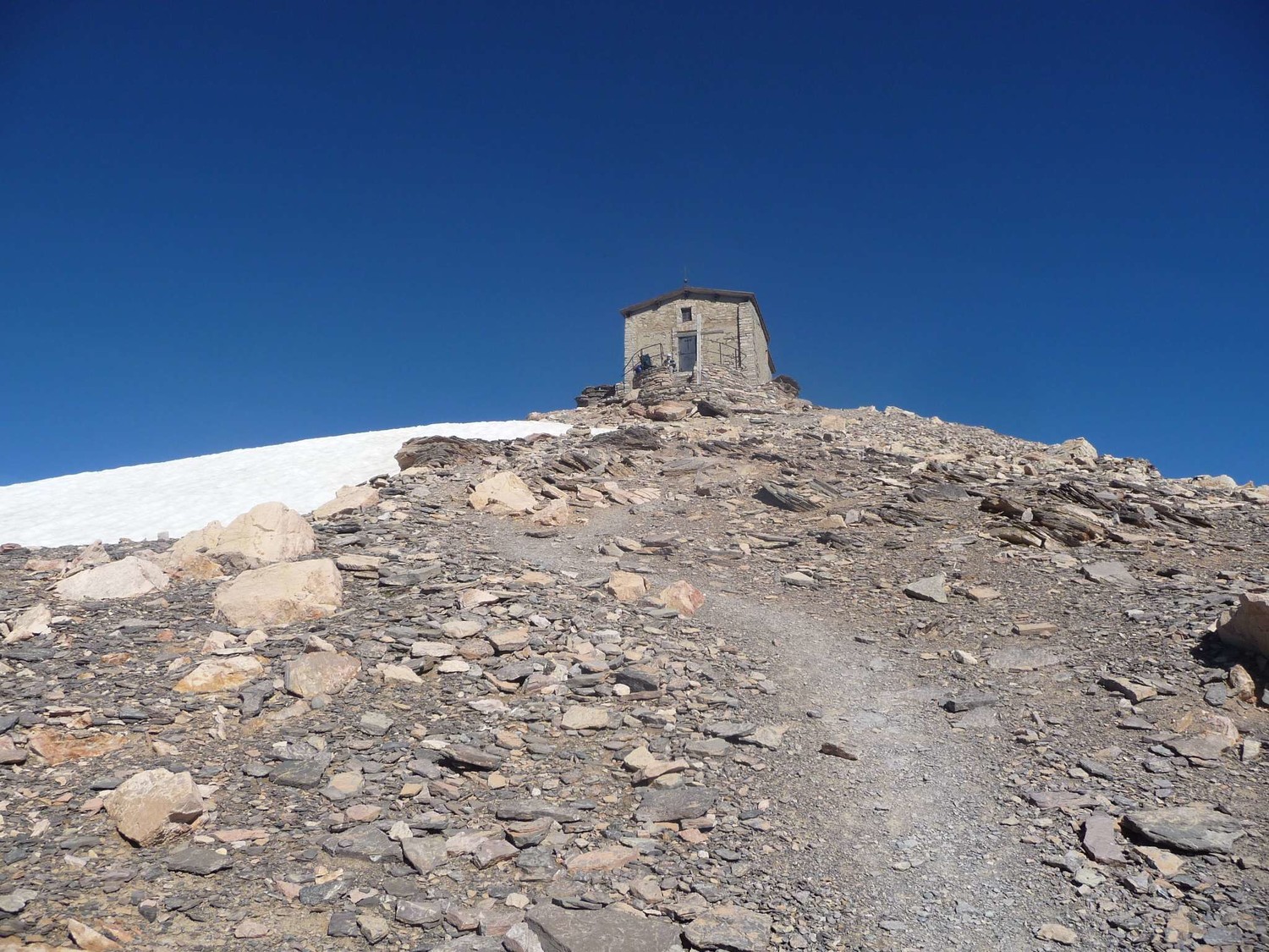 arrivée à la chapelle du thabor