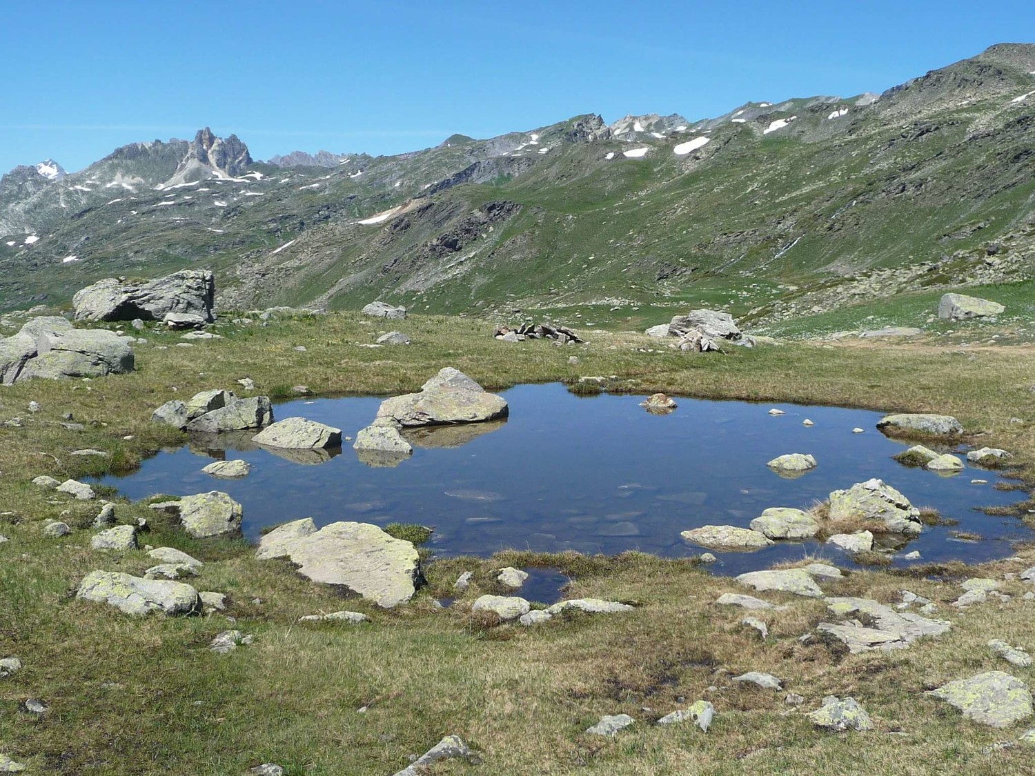 vallon de descente sur le refuge des drayères