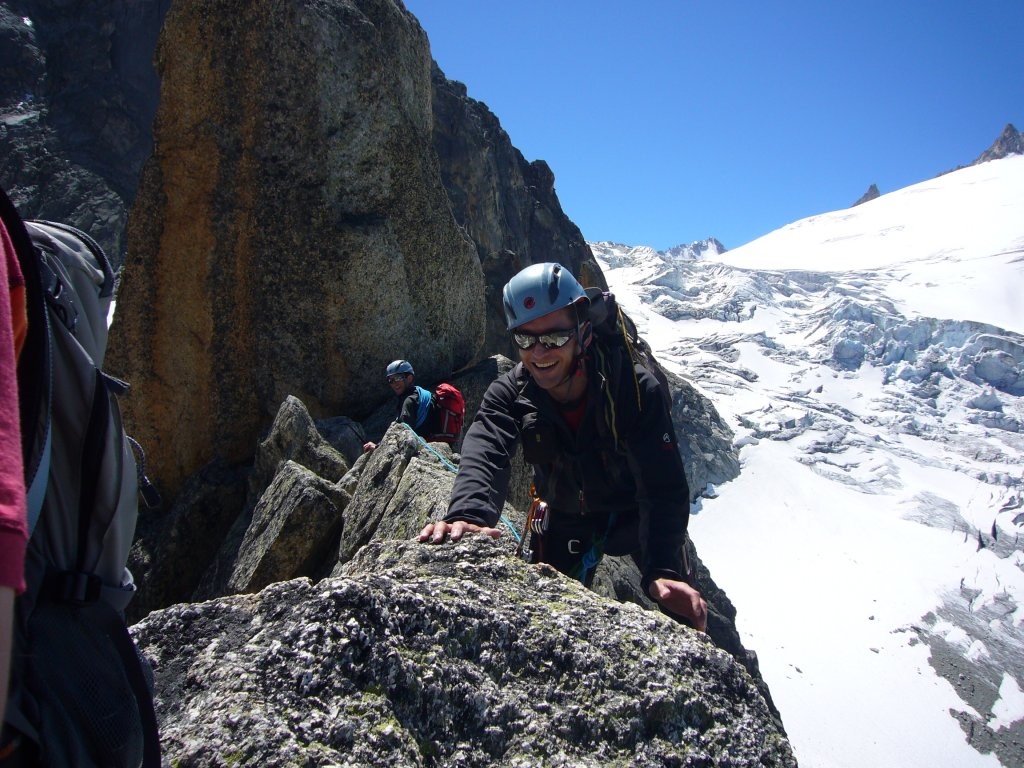 le sourire a l'arrivée du saut de l'Ange
