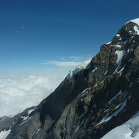 Monch - voie du Nollen vue depuis le Sphinx
