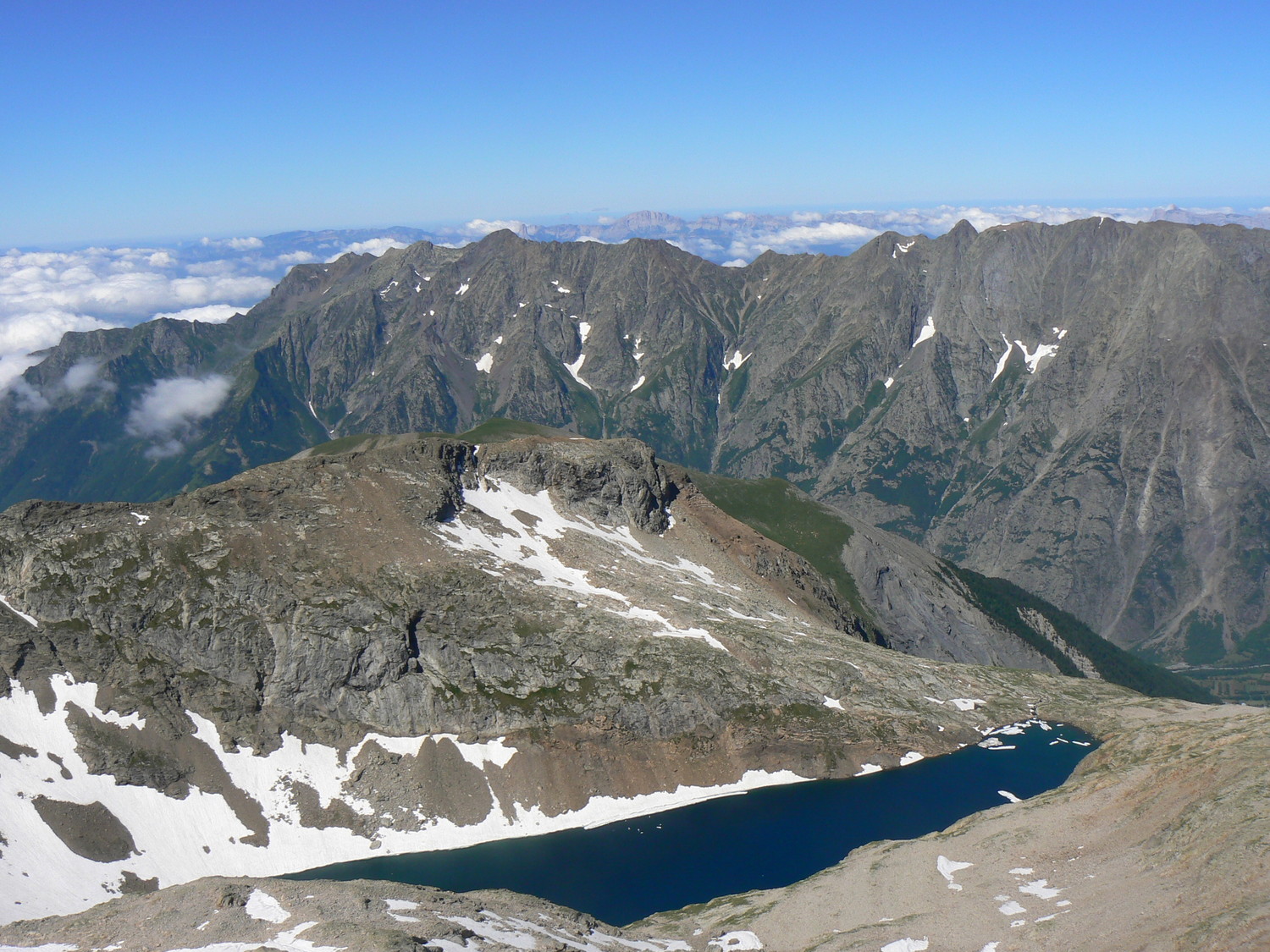 Lac du Vallon vu du Rochail