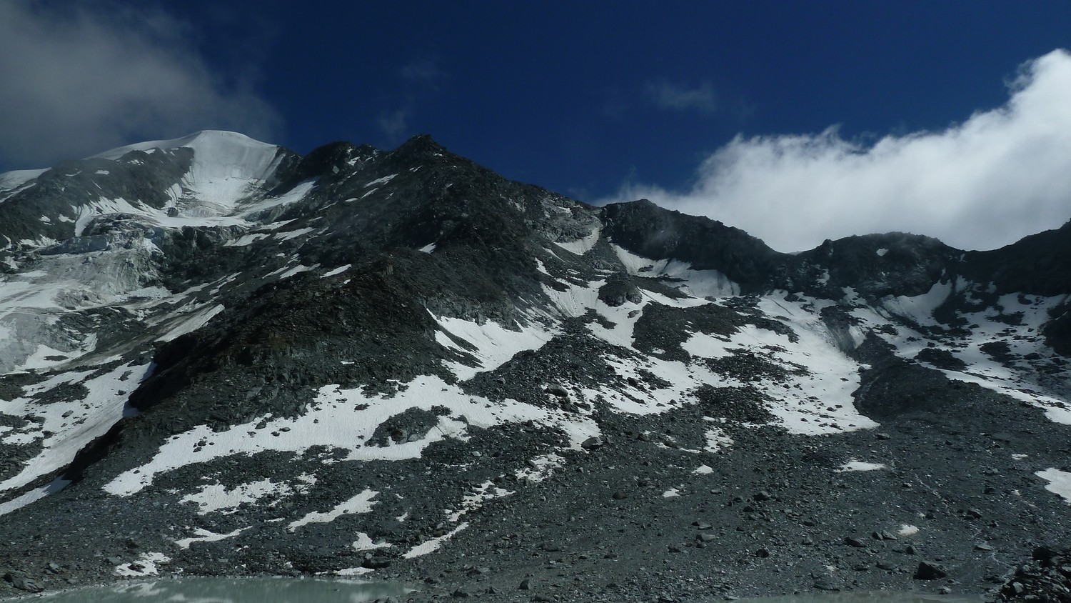 L'arrête qui descend du Petit Combin sur le col de Lane