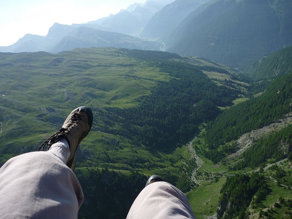 Nous voilà en l'air pour une épuisante descente du vallon du Malrif !