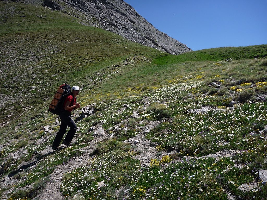 Arrivée au col de la Lauze