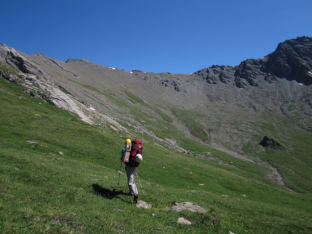 Le col de Fond de Peynin est en vue
