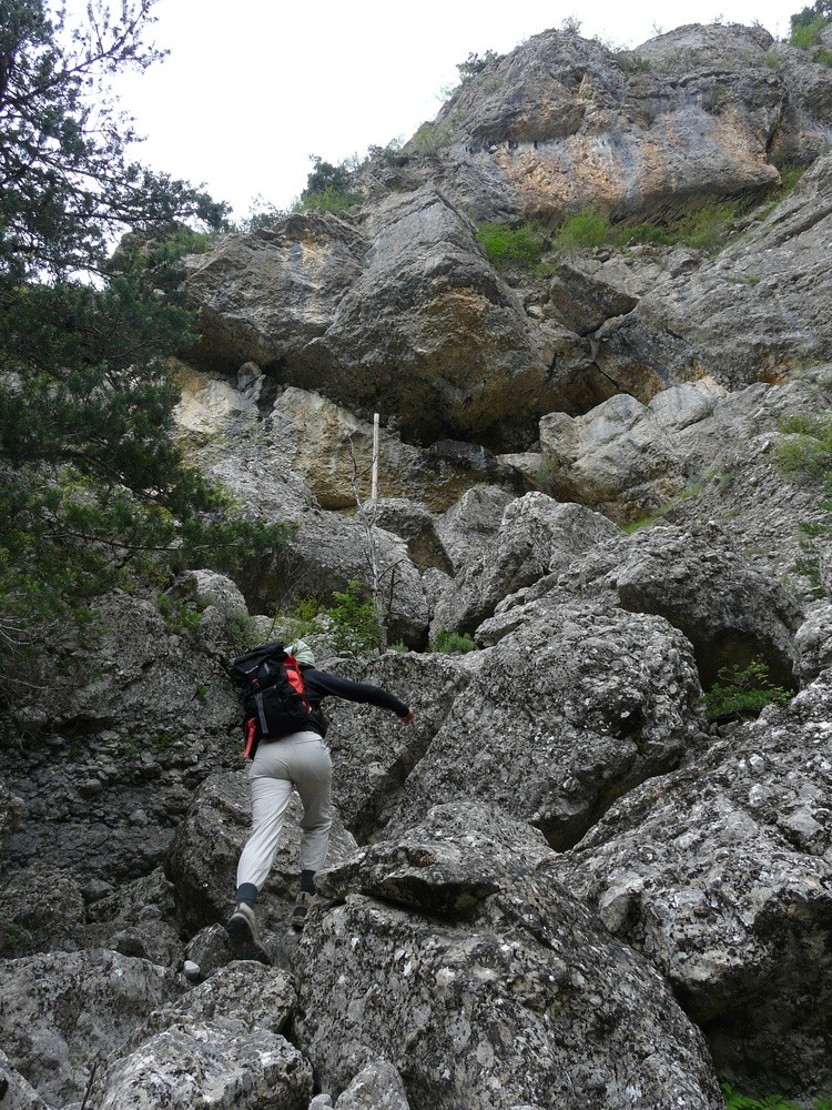 Montée vers le Puits des Bans