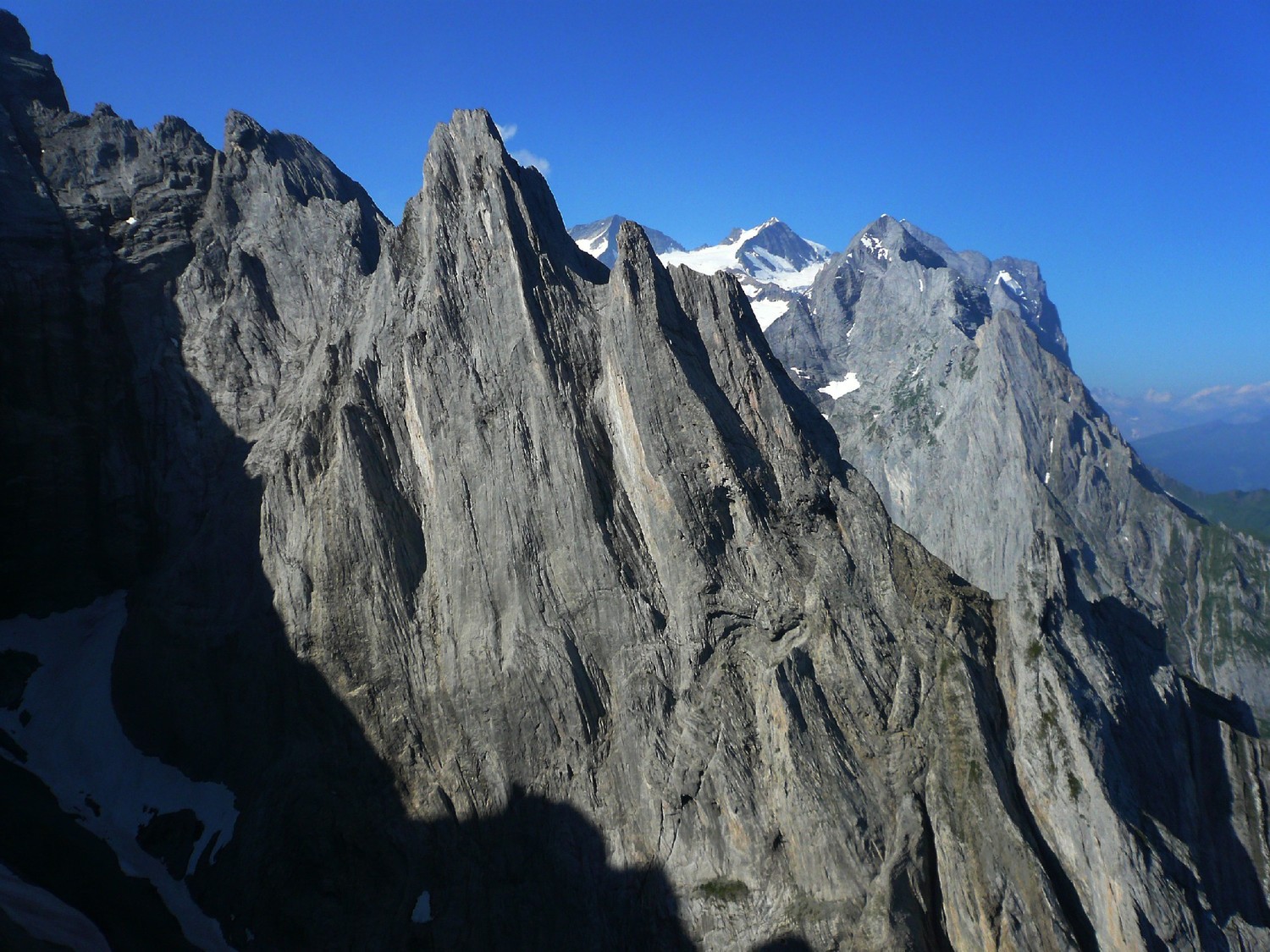 Face NE de la Kingspitze vue du Simelistock