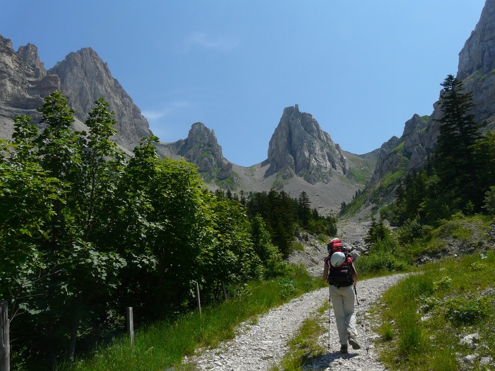 Face au Col des Aiguilles