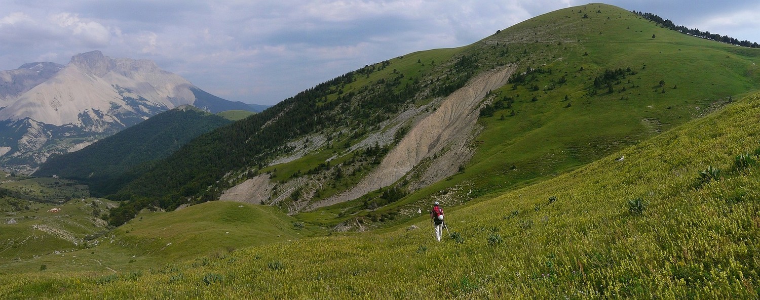 Descente du vallon de Pré la Pierre