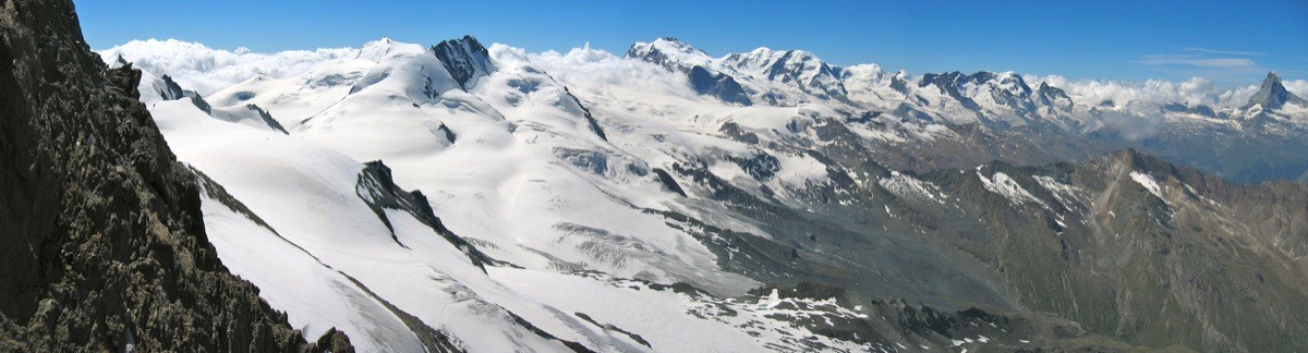 Vue vers le Mont Rose