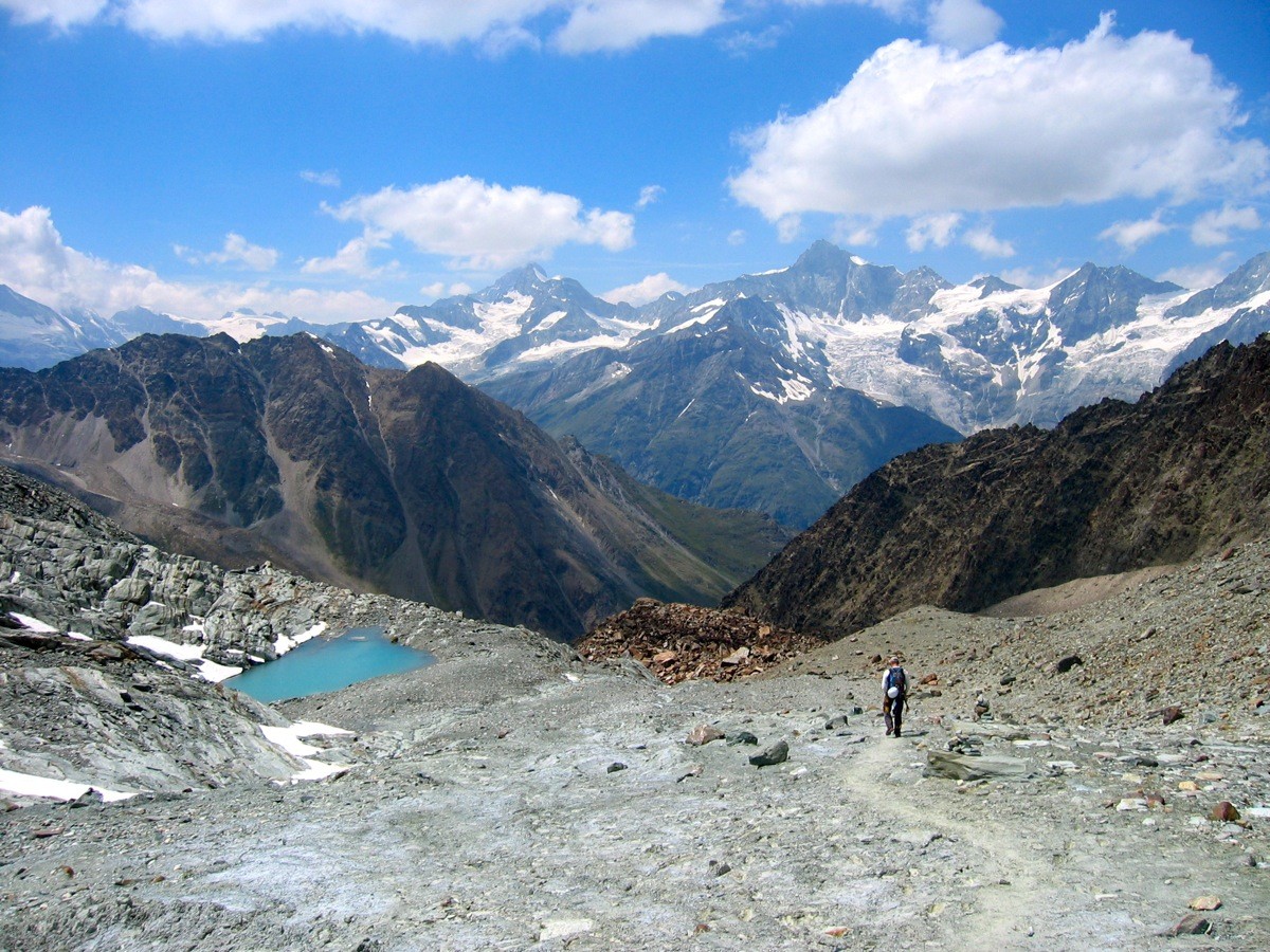 Retour à la Täschhütte