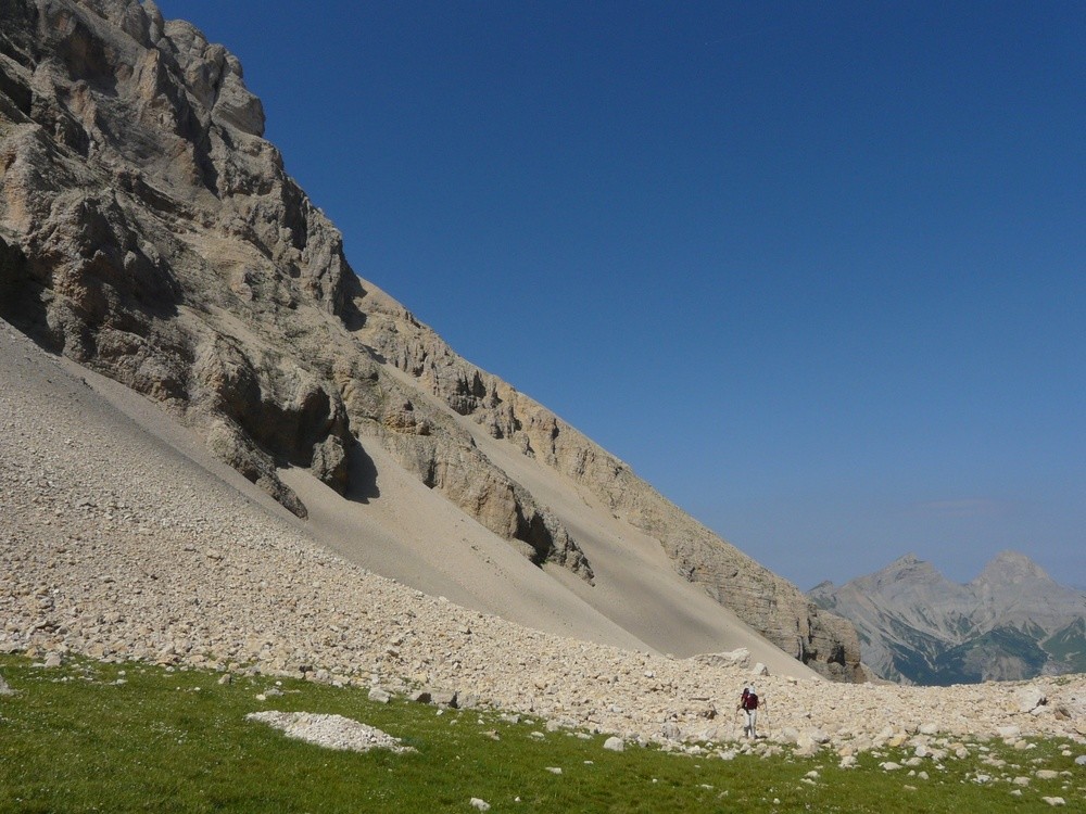 Replat au pied de la Tête d'Aurouze