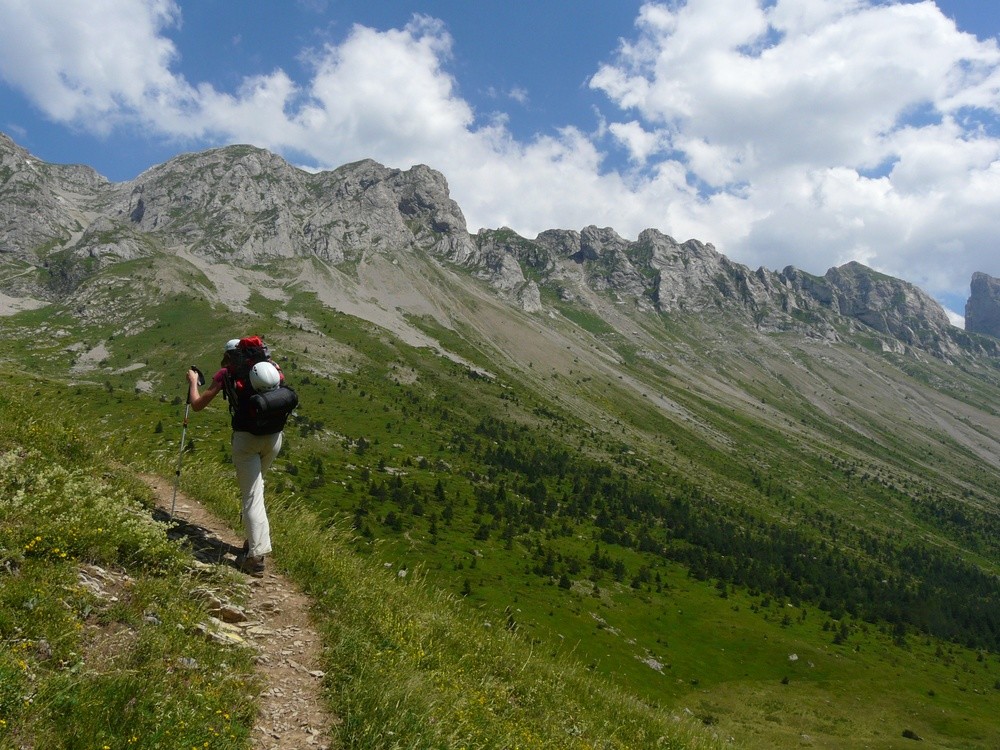 En montant au Col de l'Aup